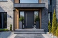 an image of the new modern exterior door Royalty Free Stock Photo