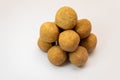 Crushed Peanut Chikki Ball in White Background Stock Photo