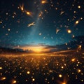 image of a night field Royalty Free Stock Photo