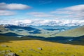 Norway- Panoramic view of clouds over plateau in Hardangervidda National Park made with Generative AI Royalty Free Stock Photo