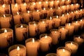 Numerous votive candles Royalty Free Stock Photo
