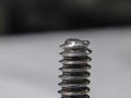 This is the image of nut bolt macro photography. Royalty Free Stock Photo