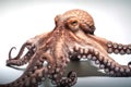 Image of an octopus on white background. Food., Undersea animals