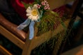 Floral Boutonniere on Lapel