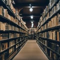 Sanctuary of Knowledge: The Timeless Aisle of Books