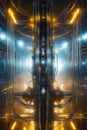 Inner core of a futuristic reactor generated by ai