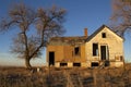 Image of a old abandoned house with trees Royalty Free Stock Photo