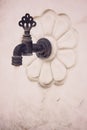 An Image of Old Faucet retro dark toned Royalty Free Stock Photo