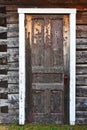 Old Weathered Brown Door Royalty Free Stock Photo