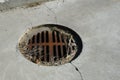 Rusted Storm Drain Cover