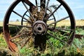 Old Rusted Metal Tractor Tires