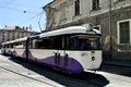 Image of old tramway transport in Timisoara Royalty Free Stock Photo