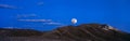 Full Moon over the Charcoal Mountain in Death Valley.