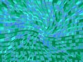 Abstract Extruded Background in Turquoise and Green
