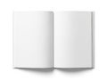 Blank open book pages Royalty Free Stock Photo