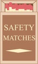 Image of an open box with safety matches