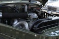 Image of the open hood of the ARO M461 engine