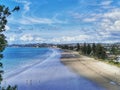 An image of Orewa beach north of Auckland in the North Island of New Zealand in the afternoon Royalty Free Stock Photo