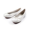 Ballet flats on white