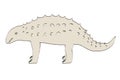 Image of panoplosaurus dino Royalty Free Stock Photo