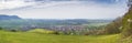 panoramic view to Owen from the Castle Teck Germany Royalty Free Stock Photo