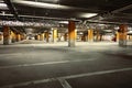 Image of parking garage underground interior Royalty Free Stock Photo