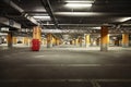 Image of parking garage underground interior Royalty Free Stock Photo