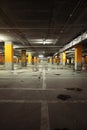 Image of parking garage underground interior Royalty Free Stock Photo