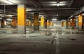 Image of parking garage underground interior Royalty Free Stock Photo