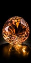 image of Perfect Rubi bright crystal luminous golden shine generative AI