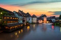 Image of Petite France historic area of Strasbourg o in France.