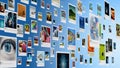 Photo Gallery and photo sharing Concept on internet Royalty Free Stock Photo