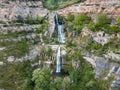 Image of picturesque waterfall on Sant Miquel del Fai Royalty Free Stock Photo