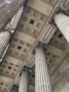 The British Museum pillars in London Royalty Free Stock Photo