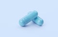 Image of pills blue background