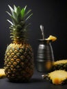 image of a pineapple for juicing