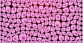 Image of pink cells moving on black background