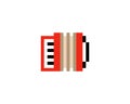 Image of pixel accordion musical instrument.