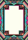 Pixel art border 90s retro nostalgic frame Royalty Free Stock Photo