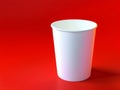 an image of a plain plastic cup or paper cup to be used as a beverage or coffee company mockup