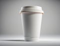 an image of a plain plastic cup or paper cup to be used as a beverage or coffee company mockup