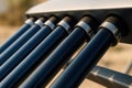 Close-Up Of Solar Water Heater Vacuum Tubes Royalty Free Stock Photo