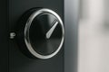 Coffee Machine Knob. Brewing Control Adjustment Detail Royalty Free Stock Photo
