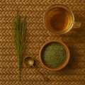 Herbal Tea Preparation Ritual With Fresh Plant Ingredients And Steeper For A Nourishing Brew Royalty Free Stock Photo
