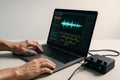 Digital Audio Workstation and Interface Royalty Free Stock Photo