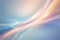 Curved Pastel Light Streaks with Particles on Gradient Background Royalty Free Stock Photo