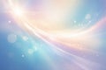 Radiant pastel light streaks with bokeh on soft gradient background Royalty Free Stock Photo