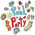 Pool Party Handmade Drawing Set