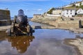 Porthleven Harbour with blue sky, Cornwall, UK Royalty Free Stock Photo