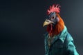 Image of portrait of an rooster hip hop outfit costume, Fashion. Illustration, Generative AI Royalty Free Stock Photo